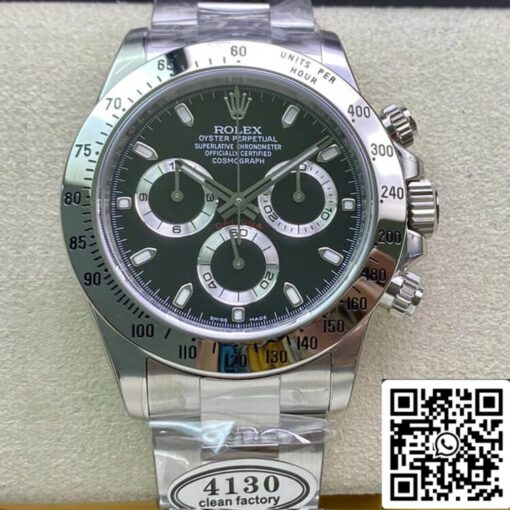 Rolex Cosmograph Daytona 116520 1:1 Best Edition Clean Factory Stainless Steel