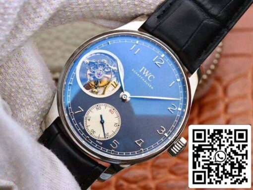 IWC Portuguese Tourbillon IW546302 ZF Factory Men Watches 1:1 Best Edition Swiss Tourbillon Blue Dial - Image 8