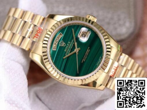 Rolex Day Date President 18238 1:1 Best Edition Malachite Green Dial Swiss Movement - 이미지 9