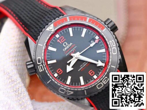 Omega Seamaster Planet Ocean 215.92.46.22.01.003 VS Factory 1:1 Best Edition Swiss ETA8906 Black Nylon Strap - Imagen 9