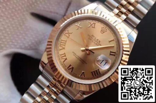 Rolex Datejust 41 126333-007 1:1 Best Edition Swiss ETA2836-2 Gold Wrapped Two Tone Stainless Steel Bracelet - Image 2