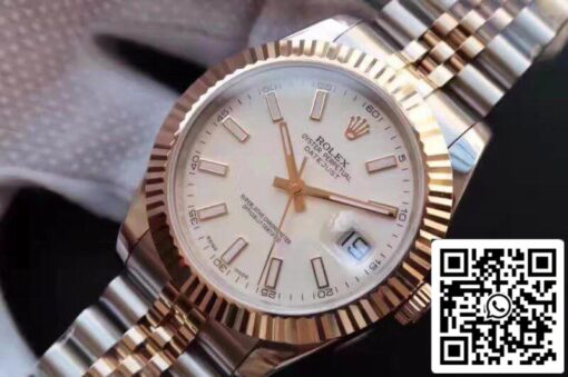 Rolex Datejust 41 126333-006 White dial 1:1 Best Edition Swiss ETA2836-2 Gold Wrapped - Image 2