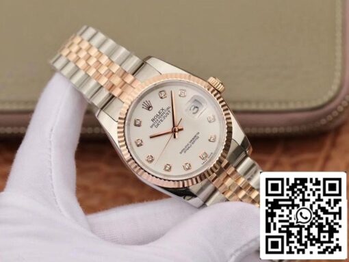 Rolex Datejust 36mm Stainless Steel Two Tone GM Factory 1:1 Best Edition 18K Gold Wrapped Swiss ETA3135 - Image 2