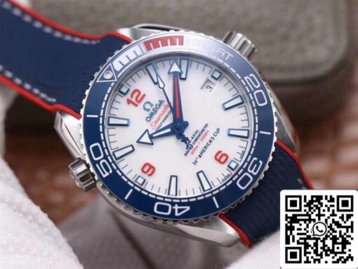 Omega Seamaster Planet Ocean 36th America’s Cup Limited Edition 1:1 Best Edition VS Factory White Dial Swiss ETA8900 - Image 9