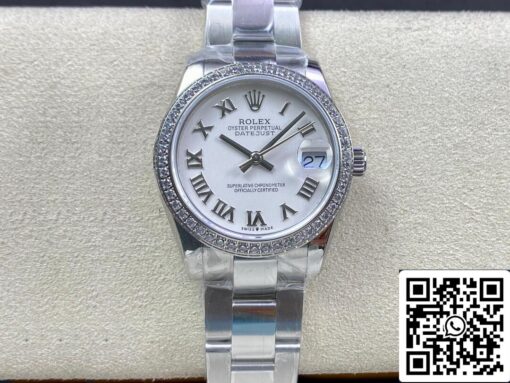 Rolex Datejust M278384RBR-0013 31MM 1:1 Best Edition EW Factory White Dial