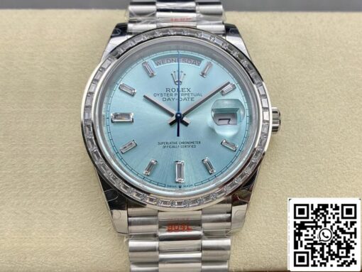 Rolex Day Date M228396TBR-0002 1:1 Best Edition GM Factory Ice Blue Dial