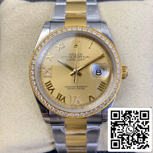 Rolex Datejust 126283 1:1 Best Edition EW Factory Yellow Gold