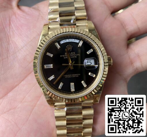 Rolex Day Date M228238-0004 1:1 Best Edition GM Factory V2 Black Dial - 이미지 2