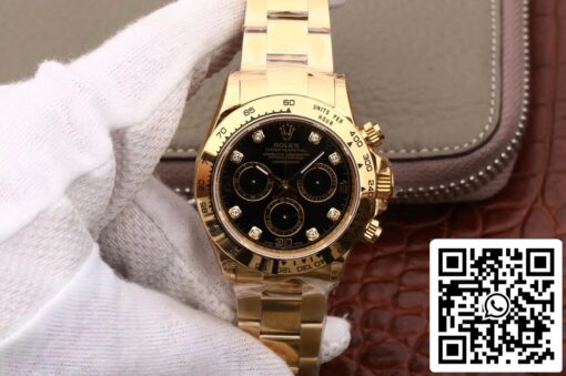 Rolex Daytona Cosmograph M116508-0008 1:1 Best Edition JH Factory Yellow Gold Diamonds Dial