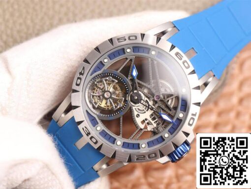 Roger Dubuis Excalibur Spidr RDDBEX0479 1:1 Best Edition JB Factory Tourbillon Skeleton Dial - Image 9