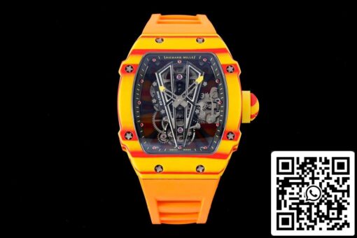 Richard Mille RM27-03 Rafael Nadal Tourbillon 1:1 Best Edition RM Factory Yellow Rubber Strap