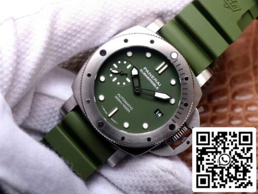 Panerai Submersible PAM01055 1:1 Best Edition VS Factory Green Dial Swiss P9000 - Image 9