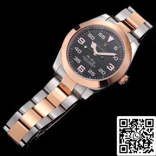 Rolex Air-King 116900 JF Factory 1:1 Best Edition Swiss ETA3131 Rose Gold - Imagen 7