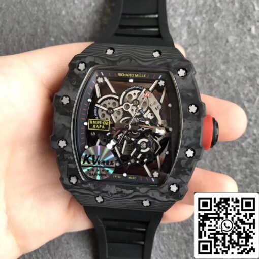 Richard Mille RM35-02 1:1 Best Edition KV Factory V3 Black Strap