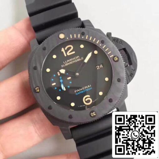 Panerai Luminor Submersible PAM616 VS Factory Men Watches 1:1 Best Edition Swiss ETA P9000 Black - Image 9