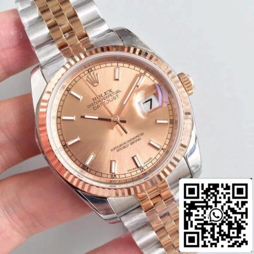 Rolex Datejust 36mm 116234 AR Factory Mechanical Watches 1:1 Best Edition Swiss ETA3135 Rose Gold Dial – Bild 2