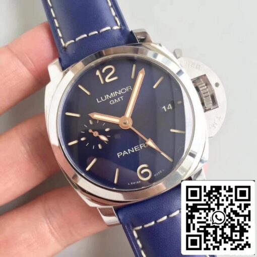 Panerai Luminor 1950 PAM688 ZF Factory 1:1 Best Edition Swiss ETA P9001 Blue Leather Strap - Image 8