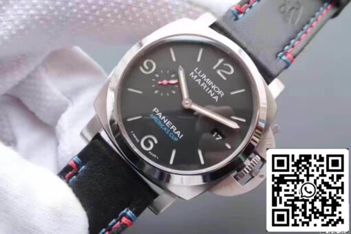 Panerai Luminor Marina 1950 PAM727 ZF Factory 1:1 Best Edition Swiss ETA P9010 Black Leather Strap - Image 9