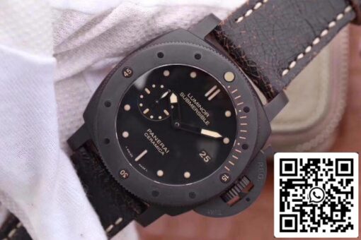 Panerai Luminor Submersible PAM508 VS Factory 1:1 Best Edition Swiss ETA P9000 Black Superlumed Dial - Image 9