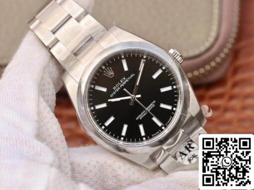 Rolex Oyster Perpetual 114300 39mm AR Factory 1:1 Best Edition Swiss ETA3132 Black Dial - Image 9