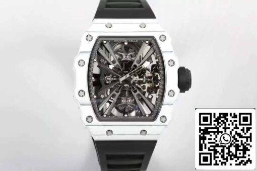 Richard Mille RM12-01 Tourbillon 1:1 Best Edition RM Factory Black Rubber Strap