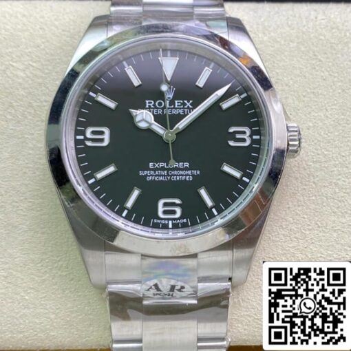 Rolex Explorer M214270-0003 39MM 1:1 Best Edition AR Factory Black Dial - Image 7