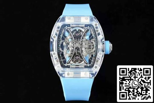 Richard Mille RM053-02 Tourbillon 1:1 Best Edition RM Factory Blue Rubber Strap