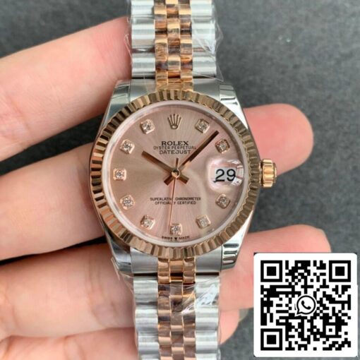 Rolex Datejust M278271-0024 1:1 Best Edition GS Factory Rose Gold Dial