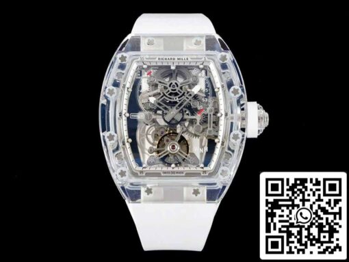 Richard Mille RM 56-01 Tourbillon 1:1 Best Edition RM Factory White Rubber Strap