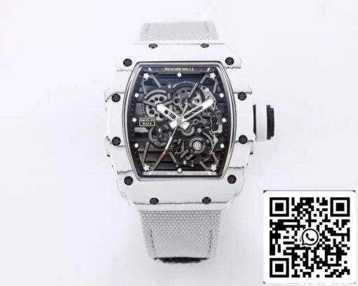 Richard Mille RM35-01 1:1 Best Edition BBR Factory White Carbon Fiber Case