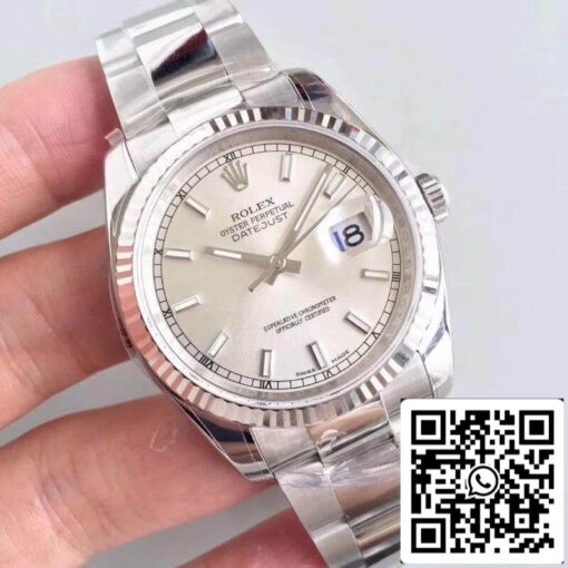 Rolex Datejust II 36mm 126334 AR Factory 1:1 Best Edition Swiss ETA3135 Silver Dial - Image 2