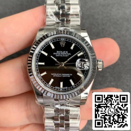 Rolex Datejust M178274-0004 1:1 Best Edition GS Factory Black Dial