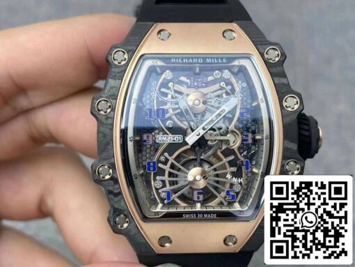 Richard Mille RM21-01 1:1 Best Edition RM Factory Tourbillon Skeleton Dial