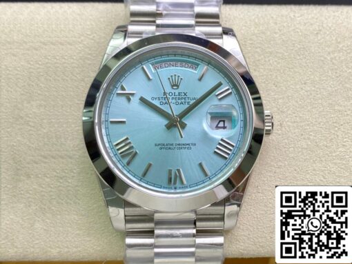 Rolex Day Date M228206-0044 1:1 Best Edition EW Factory Ice Blue Dial