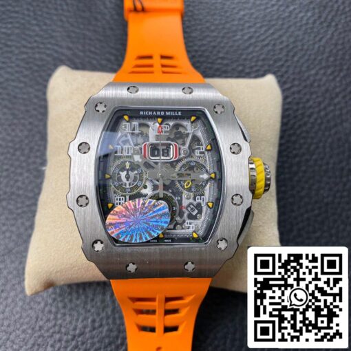 Richard Mille RM11-03 1:1 Best Edition KV Factory Orange Strap