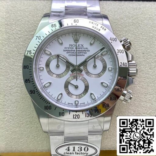 Rolex Cosmograph Daytona 116520LN 1:1 Best Edition Clean Factory White Dial