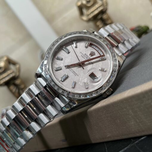 Rolex Day Date 40 M228396TBR-0027 Meteorite Diamond Dial 1:1 Best Edition GM Factory V3 Counterweight Version - 이미지 6