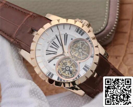 Roger Dubuis Excalibur RDDBEX0249 1:1 Best Edition JB Factory Tourbillon White Dial - 이미지 7