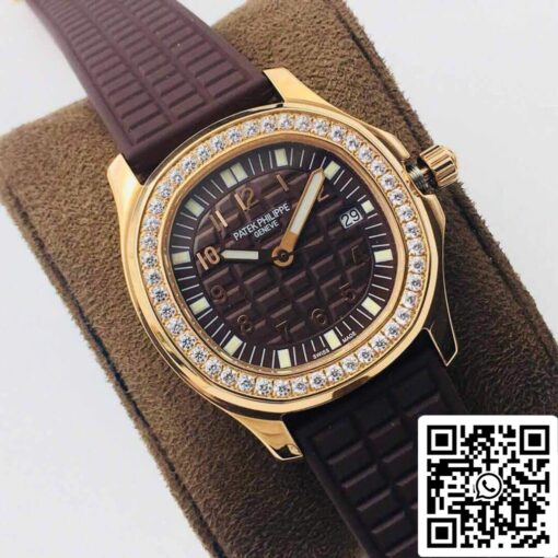 Patek Philippe Aquanaut 5067A Quartz Movement 1:1 Best Edition PPF Factory Rose Gold Brown Dial – Image 9