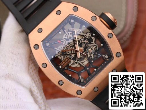 Richard Mille RM035 Americas KV Factory 1:1 Best Edition Rose Gold Black Strap – Bild 10