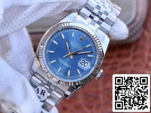 Rolex Datejust 36mm M126334-0002 AR Factory 1:1 Best Edition Swiss ETA3135 Blue Dial - Image 3