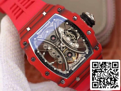 Richard Mille RM53-01 1:1 Best Edition KV Factory Red TPT Carbon Fiber - Image 10