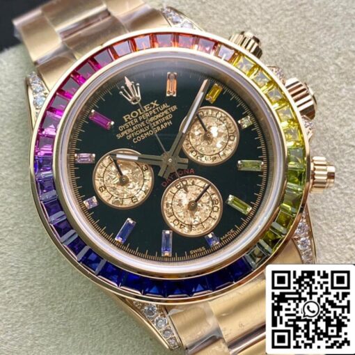 Rolex Daytona 116595 RBOW 1:1 Best Edition TW Factory Rose Gold Black Dial – Bild 7