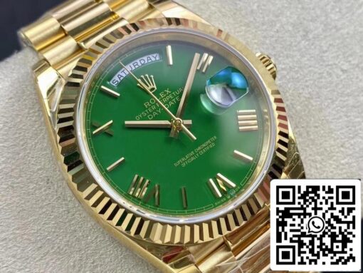 Rolex Day Date M228238-0061 1:1 Best Edition EW Factory Green Dial – Bild 9