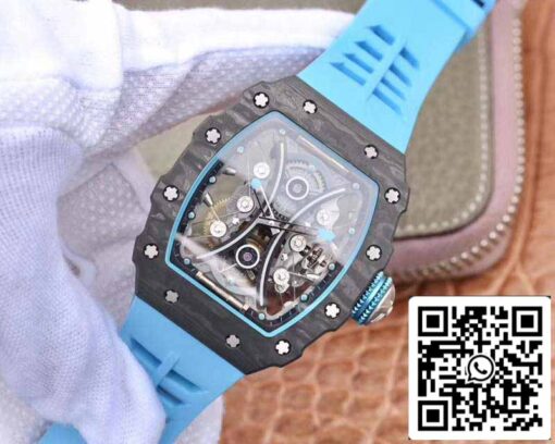 Richard Mille RM53-01 1:1 Best Edition JB Factory Black Carbon Swiss Tourbillon Movement - Image 9