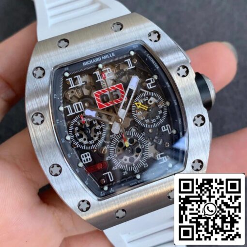 Richard Mille RM11-03 1:1 Best Edition KV Factory Carbon Fiber Red Strap - Image 2