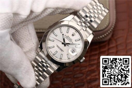 Rolex Datejust 116200 EW Factory Mechanical Watches 1:1 Best Edition Swiss ETA2836 Silver Dial — изображение 3