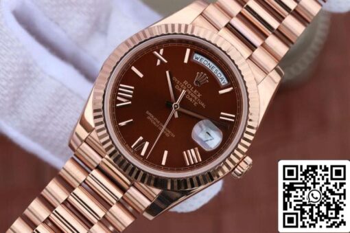 Rolex Day-Date 40mm 228235 EW Factory 1:1 Best Edition Swiss ETA3255 Brown Dial - 이미지 8