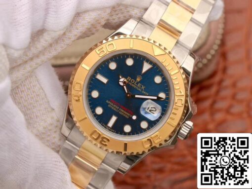 Rolex Yacht-Master 40mm 16623 1:1 Best Edition Swiss ETA2836 Gold Wrapped Blue Dial - Imagen 7