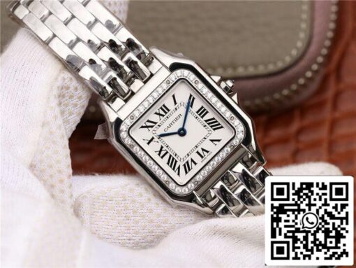 Panthere De Cartier W4PN0008 1:1 Best Edition GF Factory Diamond Silver Dial - Image 3